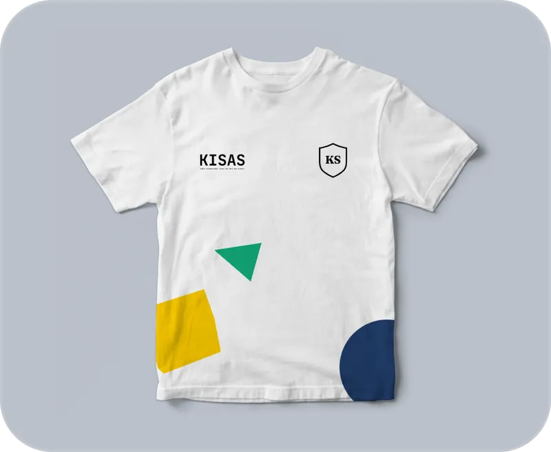 KISAS 반팔 티셔츠 시안